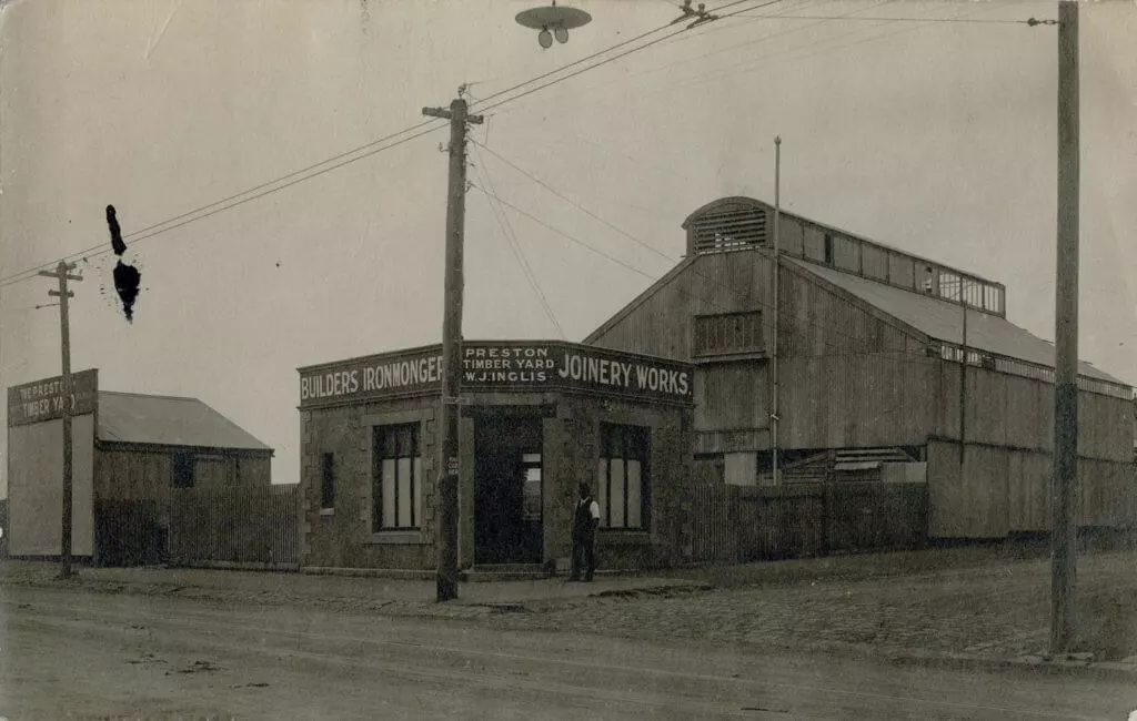 1906. WJ Inglis Preston Timber Yard, Corner Plenty Road and Osborne Road, established